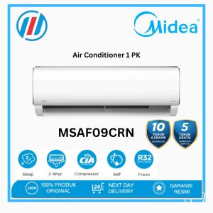 Midea AC 1 PK MSAF09CRN Xtreme Dura MSAFE R32 Pendingin 9000 Btu/h
